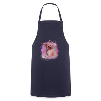 yorkshire terrier, chien, graffiti, terrier, chiens - Tablier de cuisine - marine - Devant - AI Model Male 185 dark (185cm)