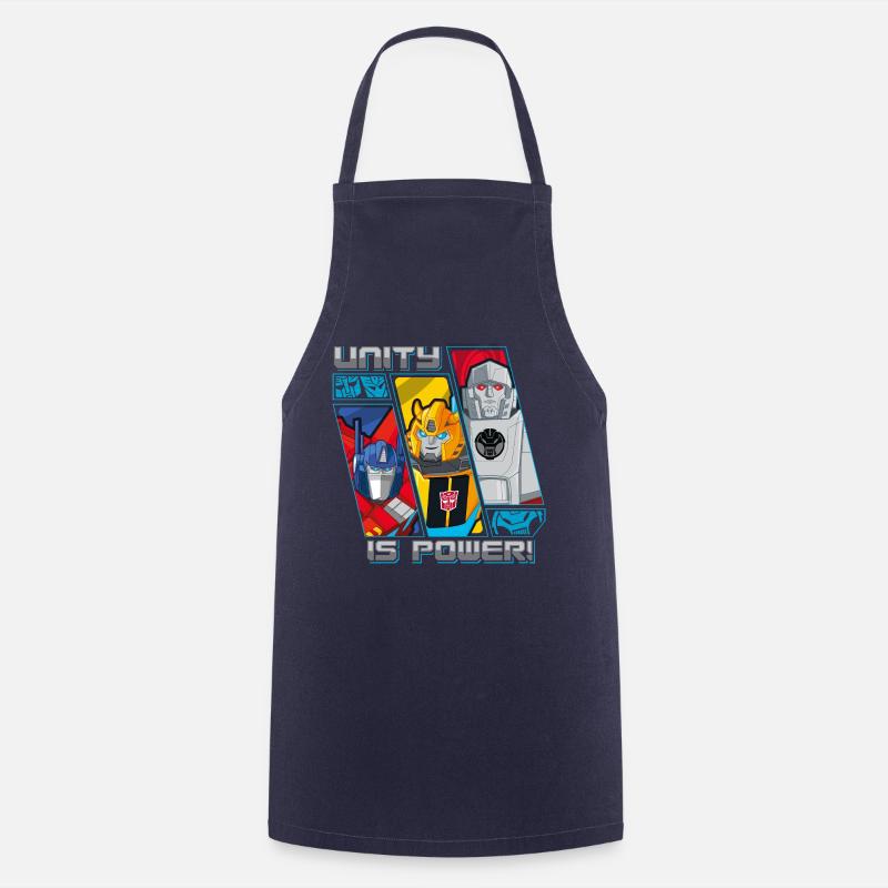 Transformers Earth Spark Unity Is Power - Cooking Apron - navy