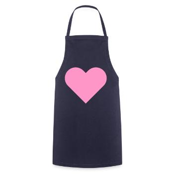 Je t'aime - Tablier de cuisine - marine - Devant - AI Model Male 185 dark (185cm)