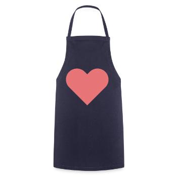 Je t'aime - Tablier de cuisine - marine - Devant - AI Model Male 185 dark (185cm)