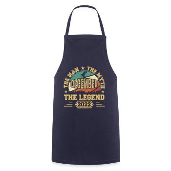 December 2022 Birthday December 2022 Gift - Cooking Apron - navy - Front - AI Model Male 185 dark (185cm)