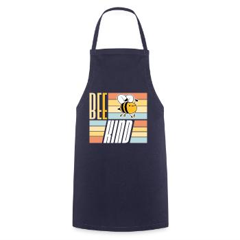 Be Kind Cute Honey Kindness Bee Love Inspirational - Cooking Apron - navy - Front - AI Model Male 185 dark (185cm)