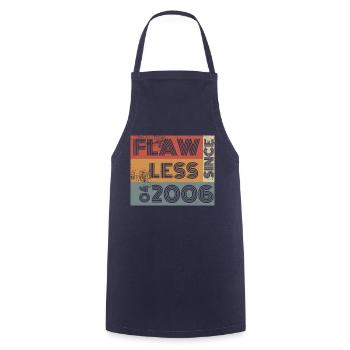18e anniversaire Impeccable depuis 04/2006 - Tablier de cuisine - marine - Devant - AI Model Male 185 dark (185cm)