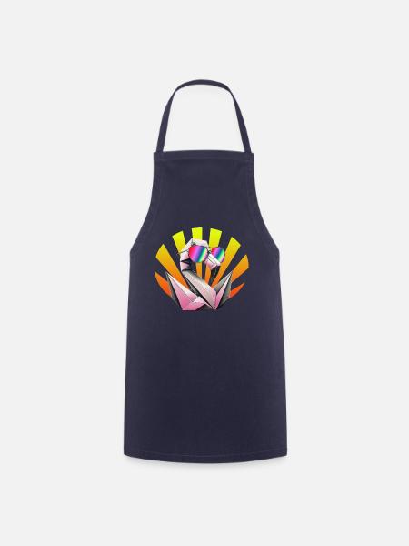 Summer Flamingo - Tablier de cuisine - marine