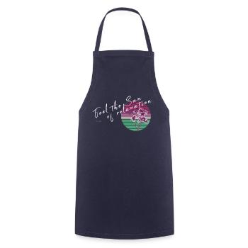 Feel the Sun - Cooking Apron - navy - Front - AI Model Male 185 dark (185cm)