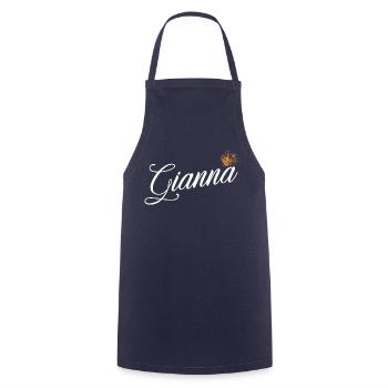 Gianna Nom pour les femmes Enfants Bambins - Gianna - Tablier de cuisine - marine - Devant - AI Model Male 185 dark (185cm)
