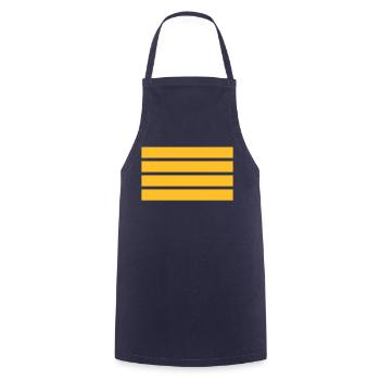 Kapitän zur See - Kochschürze - Navy - Vorne - AI Model Male 185 dark (185cm)