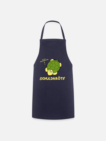 Schuldkröte - Kochschürze - Navy