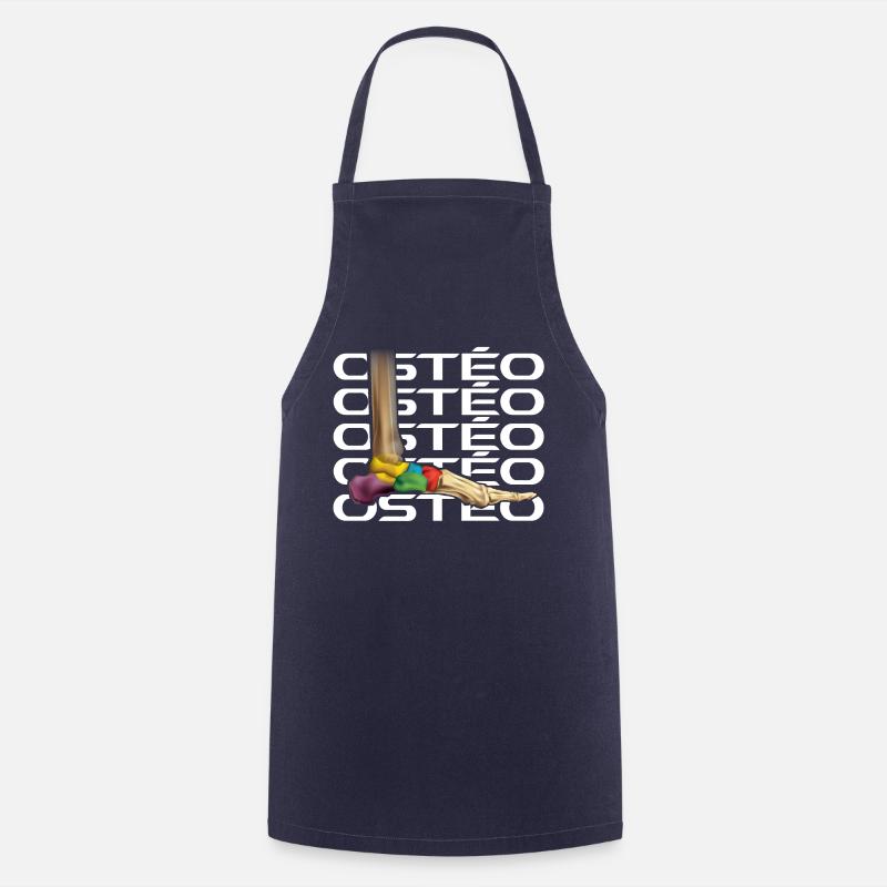Ostéo - Ostéopathe cadeau Ostéopathie ostéo - Tablier de cuisine - marine