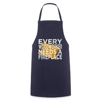 statement gift joke aaron carpenter tshirts tree - Cooking Apron - navy - Front - AI Model Male 185 dark (185cm)