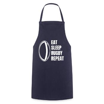Rugby Player Rugby Coach Gift Rugby Team - Cooking Apron - navy - Front - AI Model Male 185 dark (185cm)