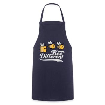 bee different saying quote - Cooking Apron - navy - Front - AI Model Male 185 dark (185cm)