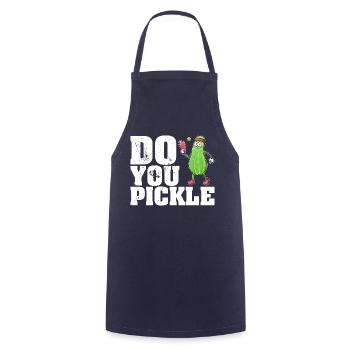 Pickle Gurke Pickelball Schläger Lustig - Kochschürze - Navy - Vorne - AI Model Male 185 dark (185cm)
