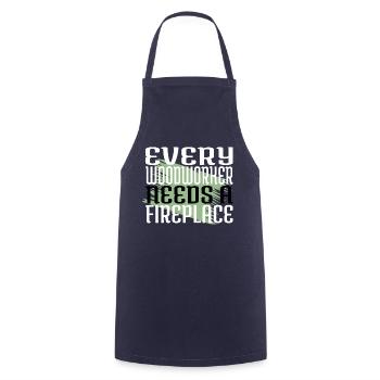 present idea carpenter funny arboriculture - Cooking Apron - navy - Front - AI Model Male 185 dark (185cm)