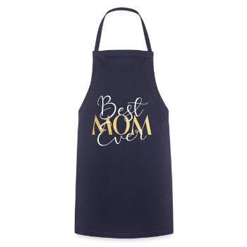 Mom - Cooking Apron - navy - Front - AI Model Male 185 dark (185cm)