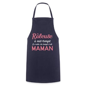 Maman râleuse - Tablier de cuisine - marine - Devant - AI Model Male 185 dark (185cm)
