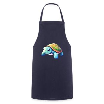 tortue - Tablier de cuisine - marine - Devant - AI Model Male 185 dark (185cm)