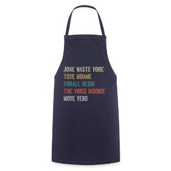 JONE WASTE YORE TOYE MONME YORALL REDIII THE VOICE - Kochschürze - Navy - Vorne - AI Model Male 185 dark (185cm)