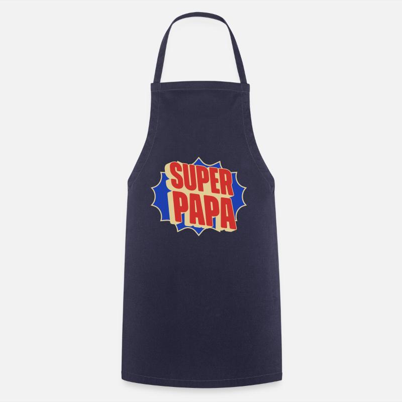 Super Papa - Tablier de cuisine - marine