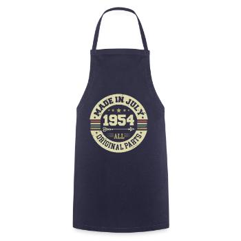 Juillet 1954 Cadeau d’anniversaire 1954 I Made in July - Tablier de cuisine - marine - Devant - AI Model Male 185 dark (185cm)