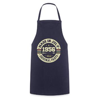 Juillet 1956 Cadeau d’anniversaire 1956 I Made in July - Tablier de cuisine - marine - Devant - AI Model Male 185 dark (185cm)