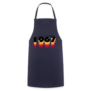 Best of 1967 - Celebrate 58 Years with Vintage - Cooking Apron - navy - Front - AI Model Male 185 dark (185cm)