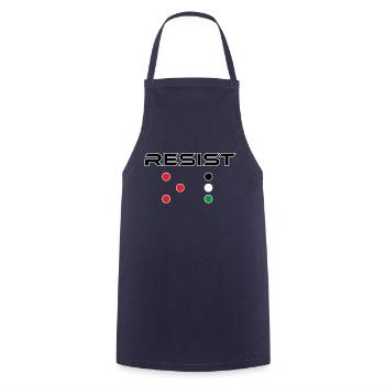 RESIST FP - Cooking Apron - navy - Front - AI Model Male 185 dark (185cm)