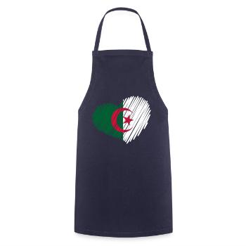 heart_brushe_algerie - Cooking Apron - navy - Front - AI Model Male 185 dark (185cm)