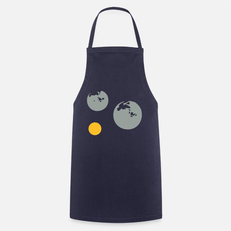 boule petanque cochonnet1512 - Tablier de cuisine - marine