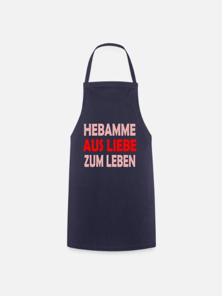Hebamme - Kochschürze - Navy