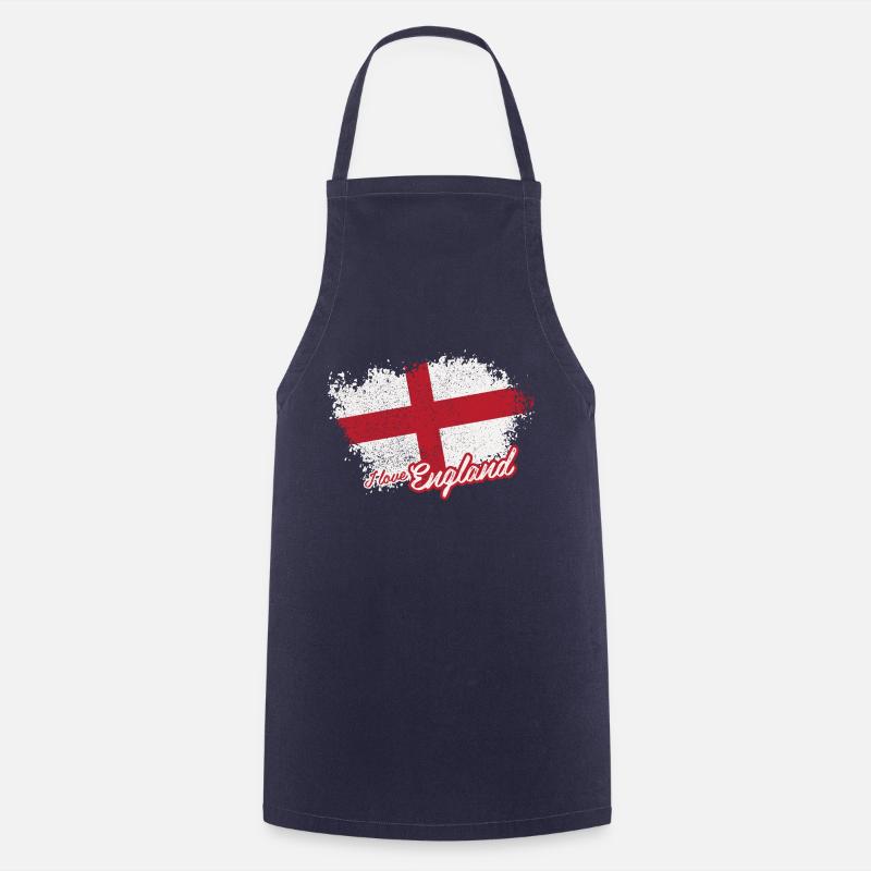I love England - Cooking Apron - navy