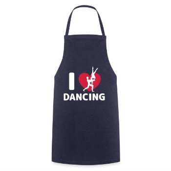 Dancing Dance Music - Kochschürze - Navy - Vorne - AI Model Male 185 dark (185cm)