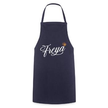 Freya Custom Name for Women Kids Toddlers - Freya - Cooking Apron - navy - Front - AI Model Male 185 dark (185cm)