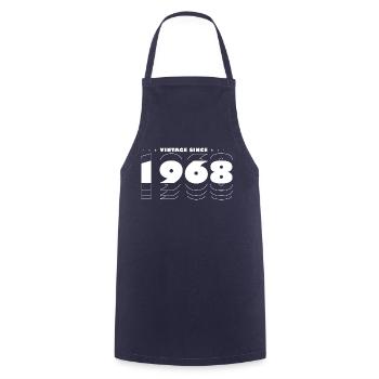 Best of 1968 - Feiern Sie 57 Jahre Vintage - Kochschürze - Navy - Vorne - AI Model Male 185 dark (185cm)