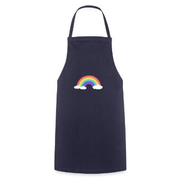 Regenbogen - Kochschürze - Navy - Vorne - AI Model Male 185 dark (185cm)