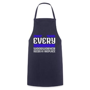 carpenter funny tshirts awesome dad forest work - Cooking Apron - navy - Front - AI Model Male 185 dark (185cm)