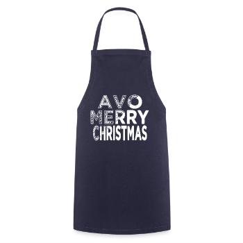 Comic Statement Christmas Tree Cute Funny Quote - Cooking Apron - navy - Front - AI Model Male 185 dark (185cm)