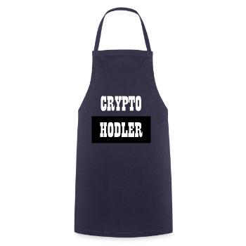 Bitcoin Trading Crypto Aktien - Kochschürze - Navy - Vorne - AI Model Male 185 dark (185cm)