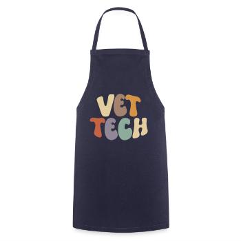 Vet Tech Proud Career Profession - Cooking Apron - navy - Front - AI Model Male 185 dark (185cm)