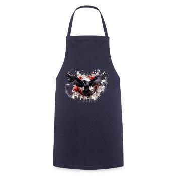 Raven - Cooking Apron - navy - Front - AI Model Male 185 dark (185cm)