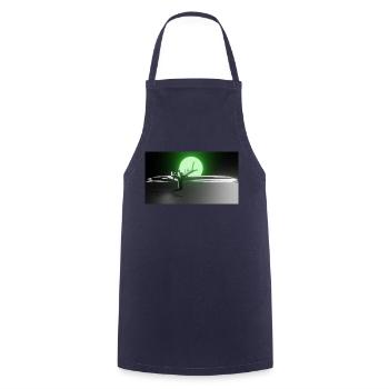Sonne und Baum - Kochschürze - Navy - Vorne - AI Model Male 185 dark (185cm)