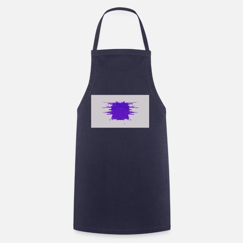 Sliver Cube - Cooking Apron - navy