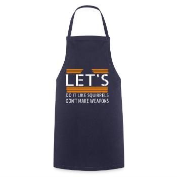 counterculture gift idea statement sayings - Cooking Apron - navy - Front - AI Model Male 185 dark (185cm)