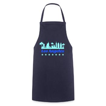 Los Angeles - Tablier de cuisine - marine - Devant - AI Model Male 185 dark (185cm)