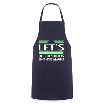 birthday present idea child peace symbol humor - Cooking Apron - navy - Front - AI Model Male 185 dark (185cm)