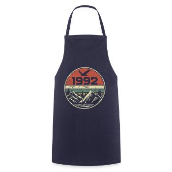 Vintage 1992 Classic 1992 Retro 1992 Gift 1992 - Cooking Apron - navy - Front - AI Model Male 185 dark (185cm)