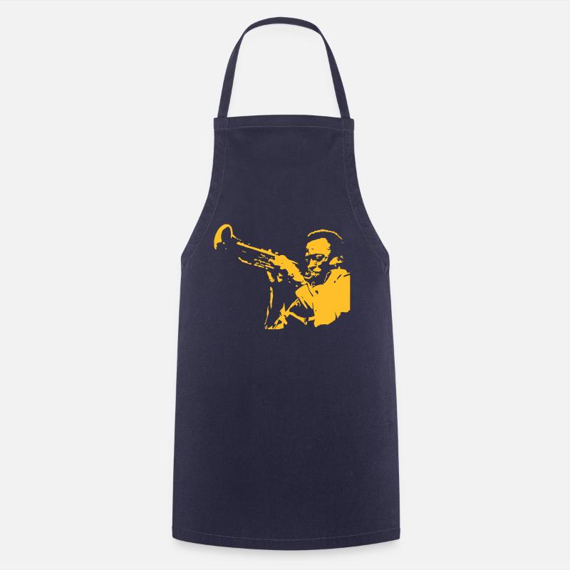 Miles Davis - Tablier de cuisine - marine