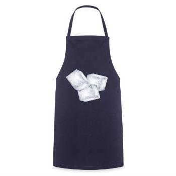 Trois glaçons - Tablier de cuisine - marine - Devant - AI Model Male 185 dark (185cm)