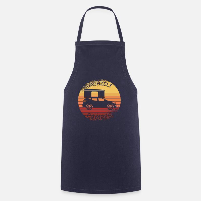 Dachzelt Camper Geschenk Camping - Kochschürze - Navy