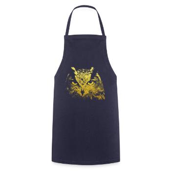 Hibou - Tablier de cuisine - marine - Devant - AI Model Male 185 dark (185cm)
